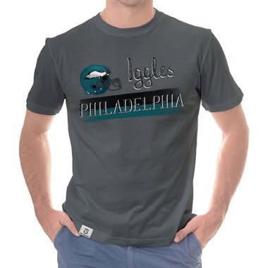 Herren T-Shirt - Iggles - Philadelphia weiss-grn 5XL