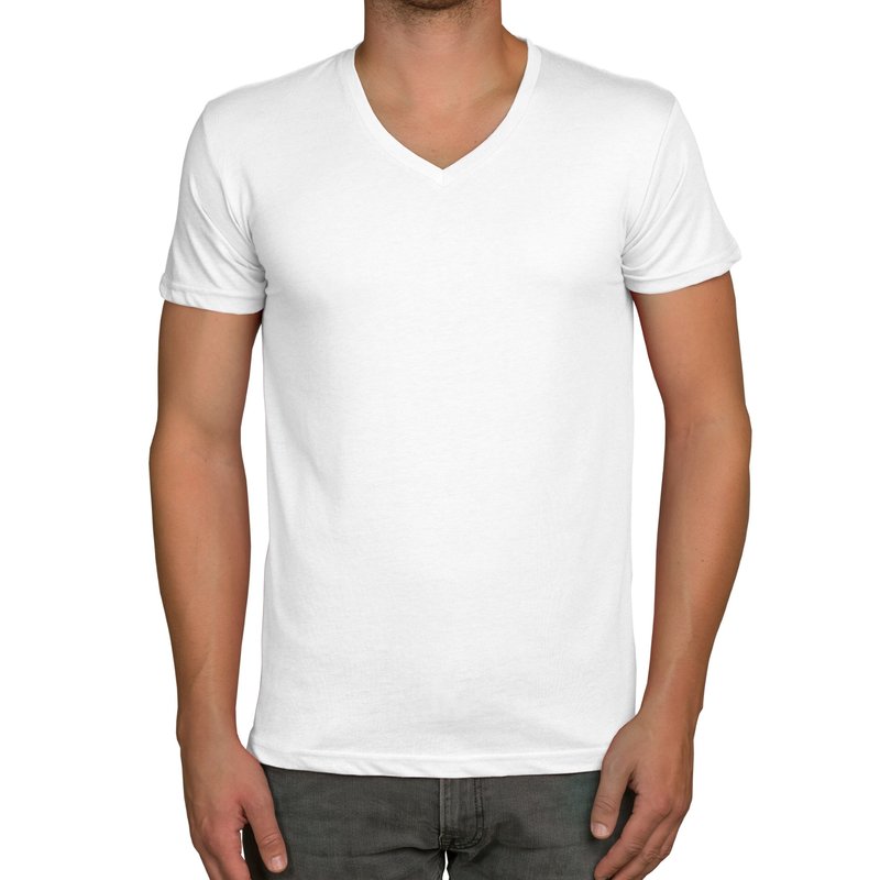 Modisches Herren T Shirt Mit V Ausschnitt