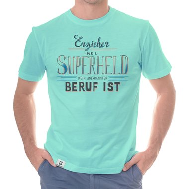 Herren T-Shirt - Erzieher - Superheld