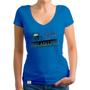 Damen T-Shirt V-Ausschnitt - Iggles - Philadelphia