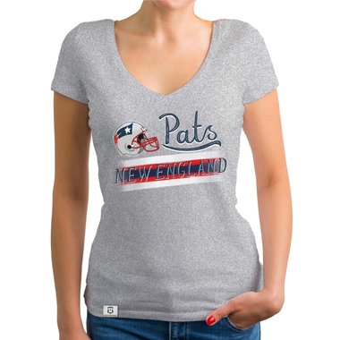 Damen T-Shirt V-Ausschnitt - Pats - New England