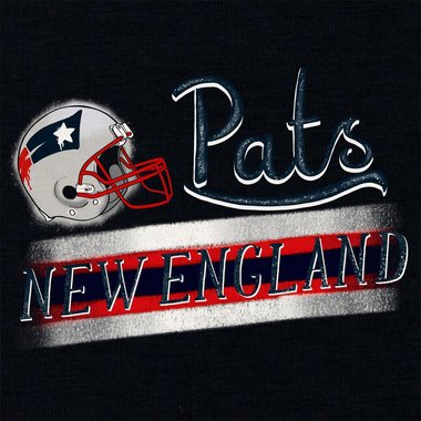 Damen T-Shirt V-Ausschnitt - Pats - New England hellgrau-grau XS