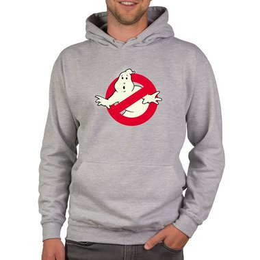 Herren Hoodie - Glow - Ghost Busters dunkelgrau-glow XS