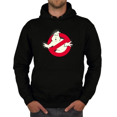 Herren Hoodie - Glow - Ghost Busters dunkelgrau-glow XS