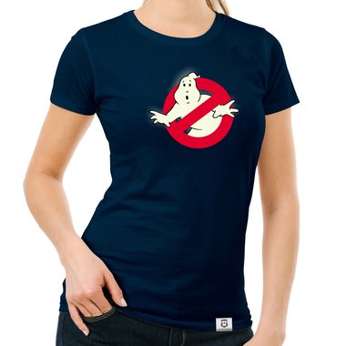 Damen T-Shirt - Ghost Busters - Glow dunkelblau-glow S