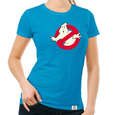 Damen T-Shirt - Ghost Busters - Glow dunkelblau-glow S