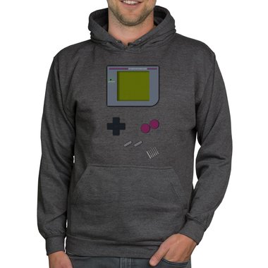 Herren Hoodie - Gaming Classic dunkelgrau-grau XS