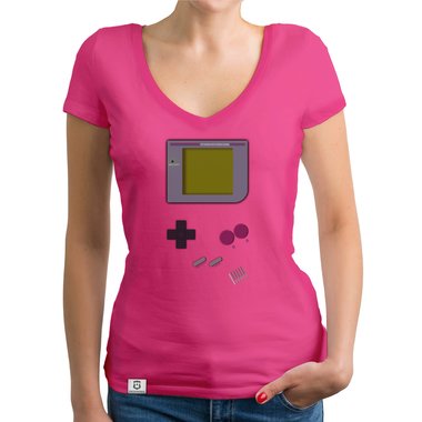 Damen T-Shirt V-Ausschnitt - Gaming Classic