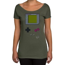 Damen T-Shirt U-Boot-Ausschnitt - Gaming Classic