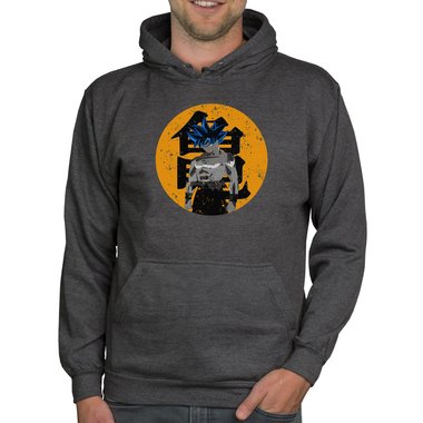 Herren Hoodie - Goku schwarz-orange 5XL