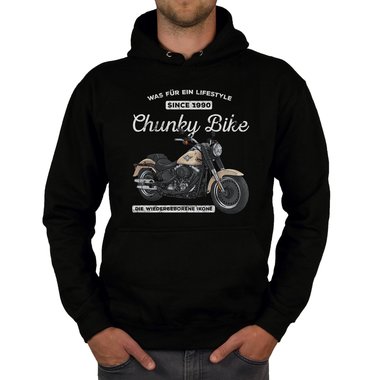 Herren Hoodie - Chunky Bike - Since 1990 dunkelgrau-braun XS