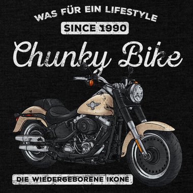 Herren Hoodie - Chunky Bike - Since 1990 dunkelgrau-braun XS