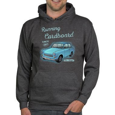 Herren Hoodie - Running Cardboard - Since 1957 schwarz-dunkelblau 5XL