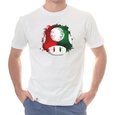 Herren T-Shirt - Super Mario - Pilz