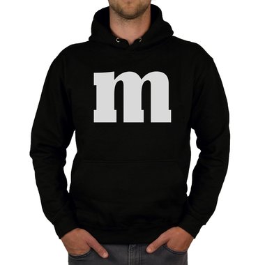 Herren Hoodie - M und M schwarz-weiss 5XL