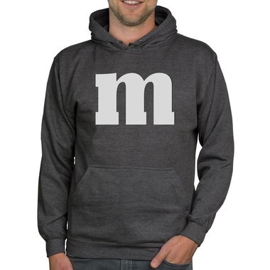 Herren Hoodie - M und M schwarz-weiss 5XL