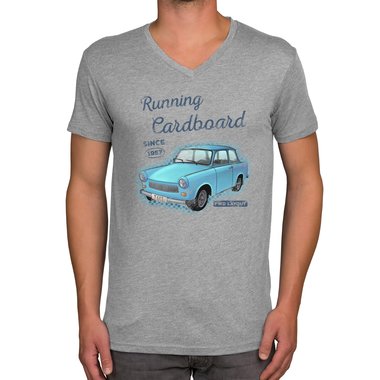 Herren T-Shirt - V-Ausschnitt - Running Cardboard - Since 1957