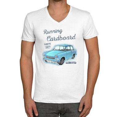 Herren T-Shirt - V-Ausschnitt - Running Cardboard - Since 1957