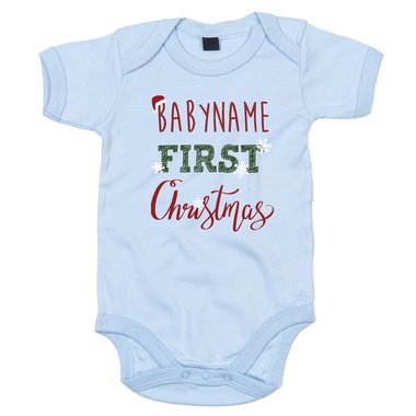 Baby Body - First Christmas mit Wunschnamen