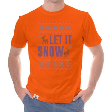 Herren T-Shirt - Let it snow