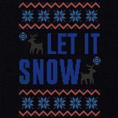 Herren Hoodie - Let it snow hellgrau-blau 5XL