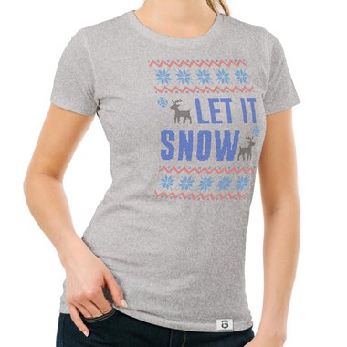 Damen T-Shirt - Let it snow