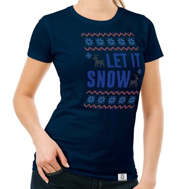 Damen T-Shirt - Let it snow