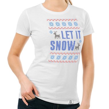 Damen T-Shirt - Let it snow