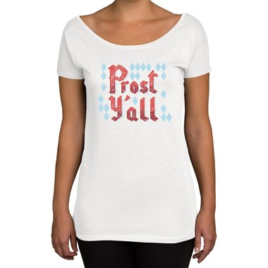 Damen T-Shirt U-Boot-Ausschnitt - Prost Yall