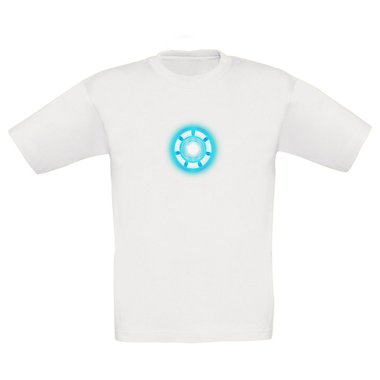 Kinder T-Shirt - Arc Reactor - Stark dunkelblau-cyan 98-104