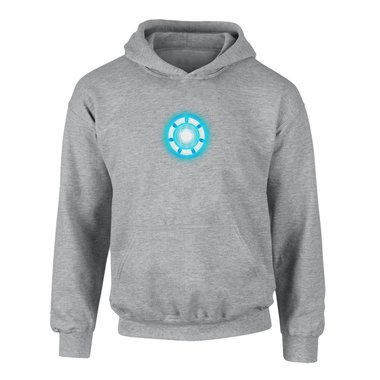 Kinder Hoodie - Arc Reactor - Stark dunkelblau-cyan 98-104