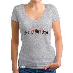 Damen T-Shirt V-Ausschnitt - Httengaudi