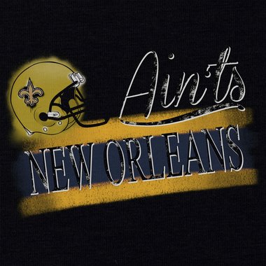 Damen T-Shirt - Aints - New Orleans weiss-gelb XXL