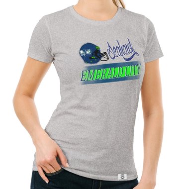 Damen T-Shirt - Seahawk - Emerald City