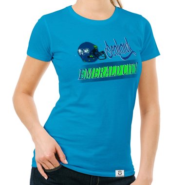 Damen T-Shirt - Seahawk - Emerald City dunkelblau-dunkelblau S