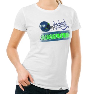 Damen T-Shirt - Seahawk - Emerald City dunkelblau-dunkelblau S