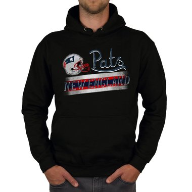 Herren Hoodie - Pats - New England schwarz-rot 5XL