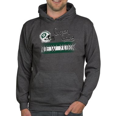 Herren Hoodie - Green Gang - NY dunkelgrau-dunkelgrn XS