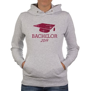 Damen Hoodie - Bachelor 2019 fuchsia-gold XS