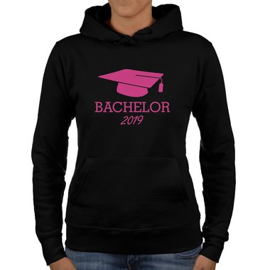 Damen Hoodie - Bachelor 2019 fuchsia-gold XS