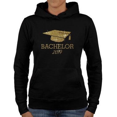 Damen Hoodie - Bachelor 2019 fuchsia-gold XS