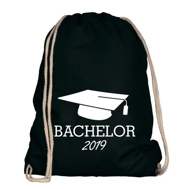 Turnbeutel - Bachelor 2019 apfelgrn-pinkglitzer