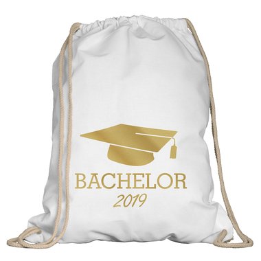 Turnbeutel - Bachelor 2019 apfelgrn-pinkglitzer