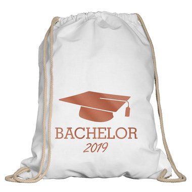 Turnbeutel - Bachelor 2019 apfelgrn-pinkglitzer