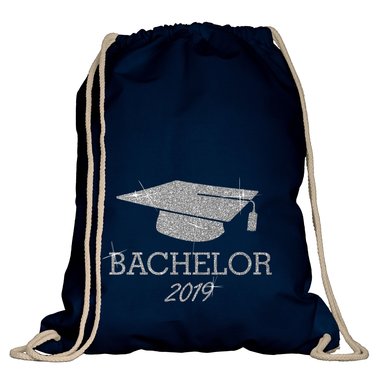 Turnbeutel - Bachelor 2019 apfelgrn-pinkglitzer