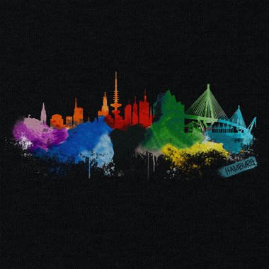 Kinder T-Shirt - Hamburg Aquarell