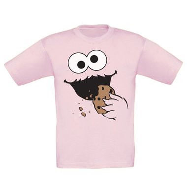 Kinder T-Shirt - Keks Monster dunkelblau-schwarz 98-104