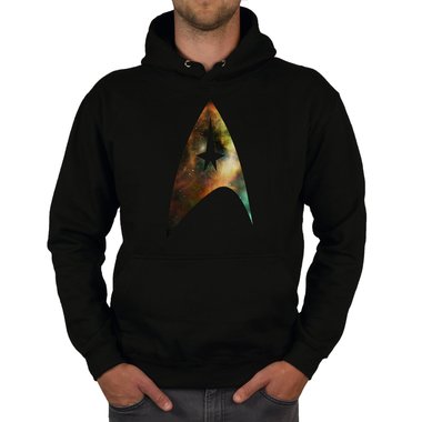 Herren Hoodie - Sternenflotte schwarz-space XS