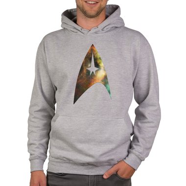 Herren Hoodie - Sternenflotte schwarz-space XS