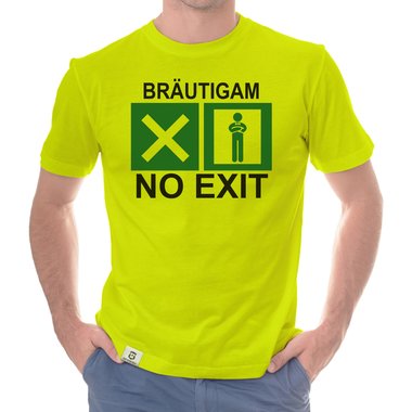 Herren JGA T-Shirt - Brutigam - No Exit